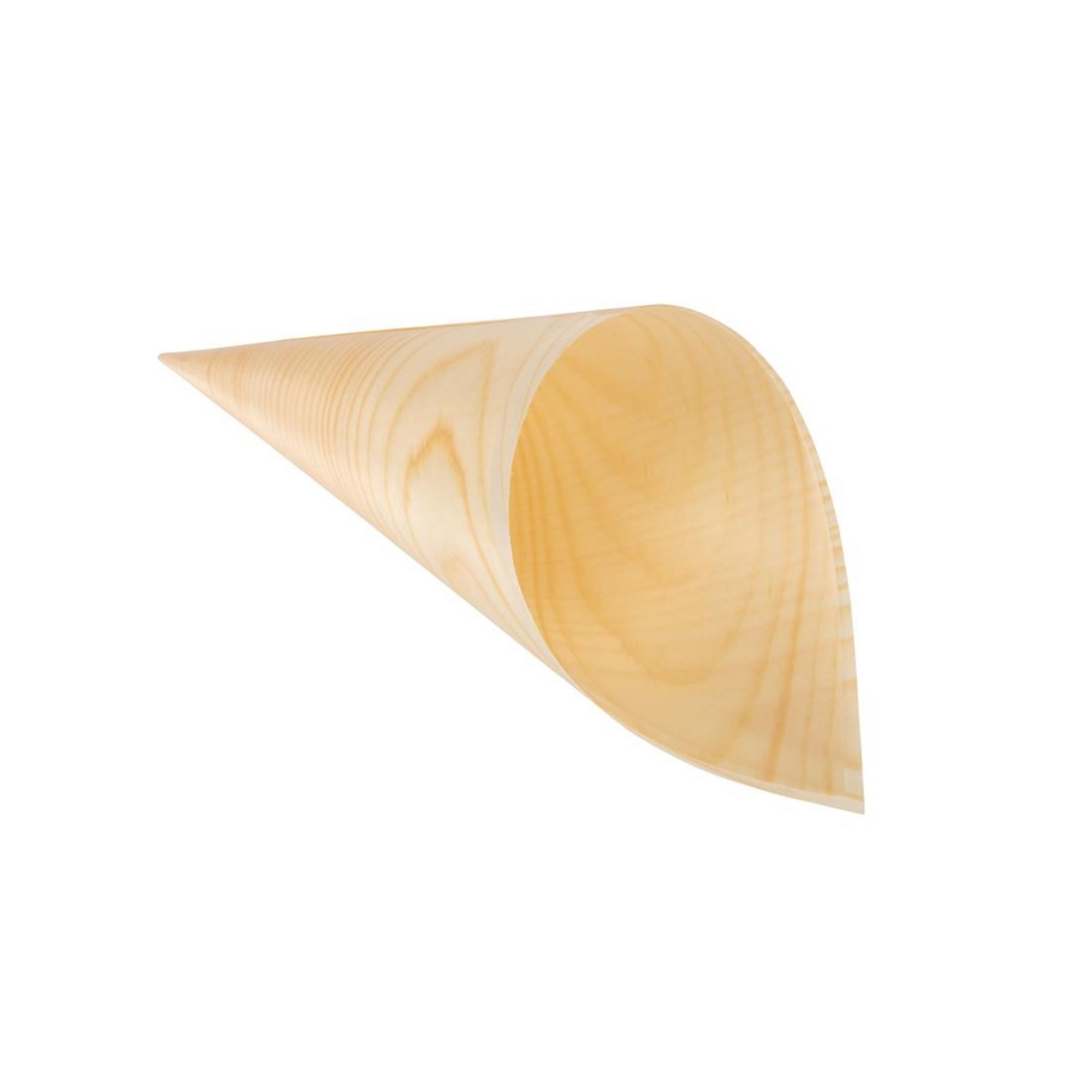 Picture of Fiesta Compostable Wooden Canape Cones 75mm (Pack of 100)
