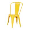 Picture of Bolero Bistro Steel Side Chairs Yellow (Pack of 4)