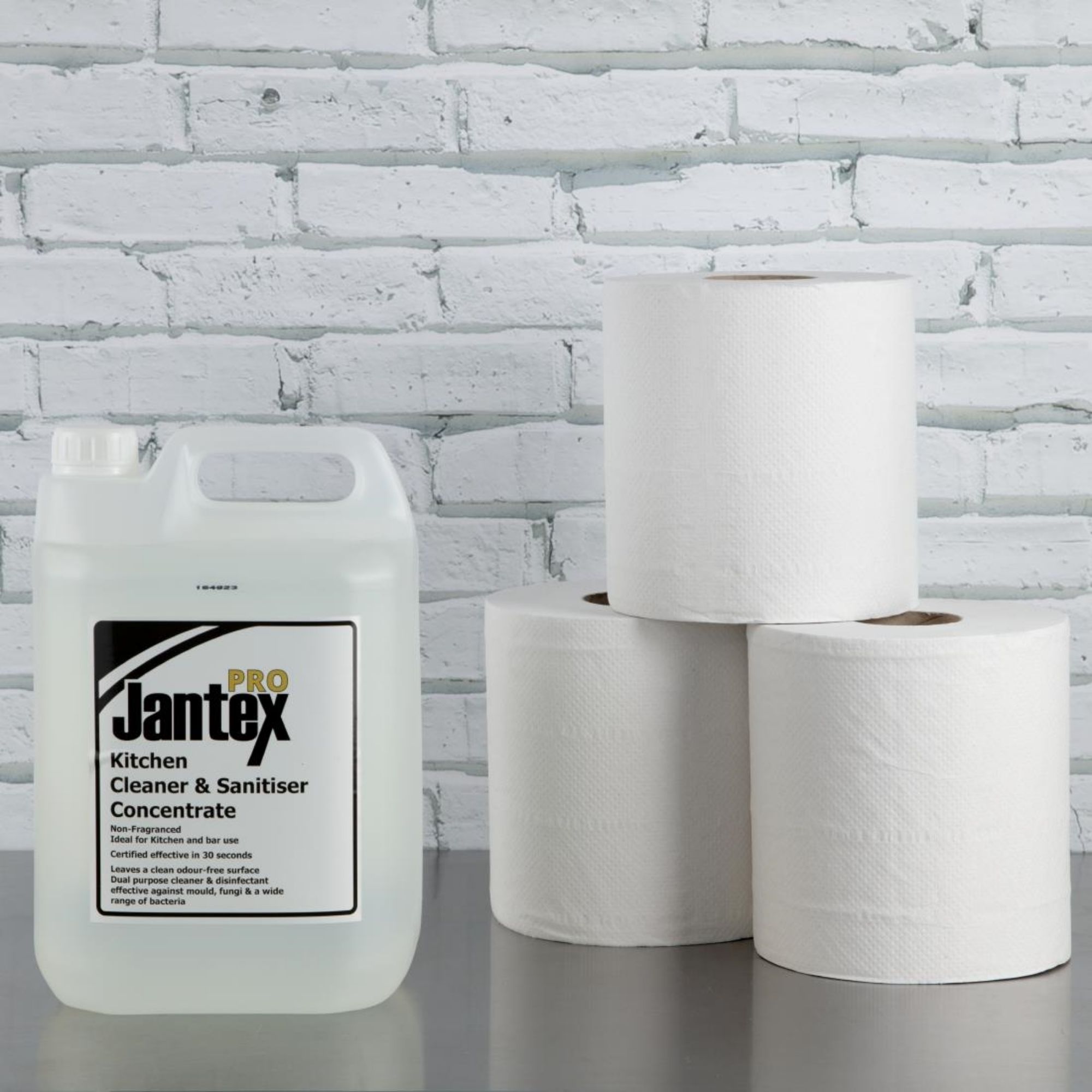Picture of Jantex Centrefeed White Rolls 2-Ply 120m (Pack of 6)