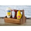 Picture of T&G Woodware Acacia Wood Condiment Basket with Handle