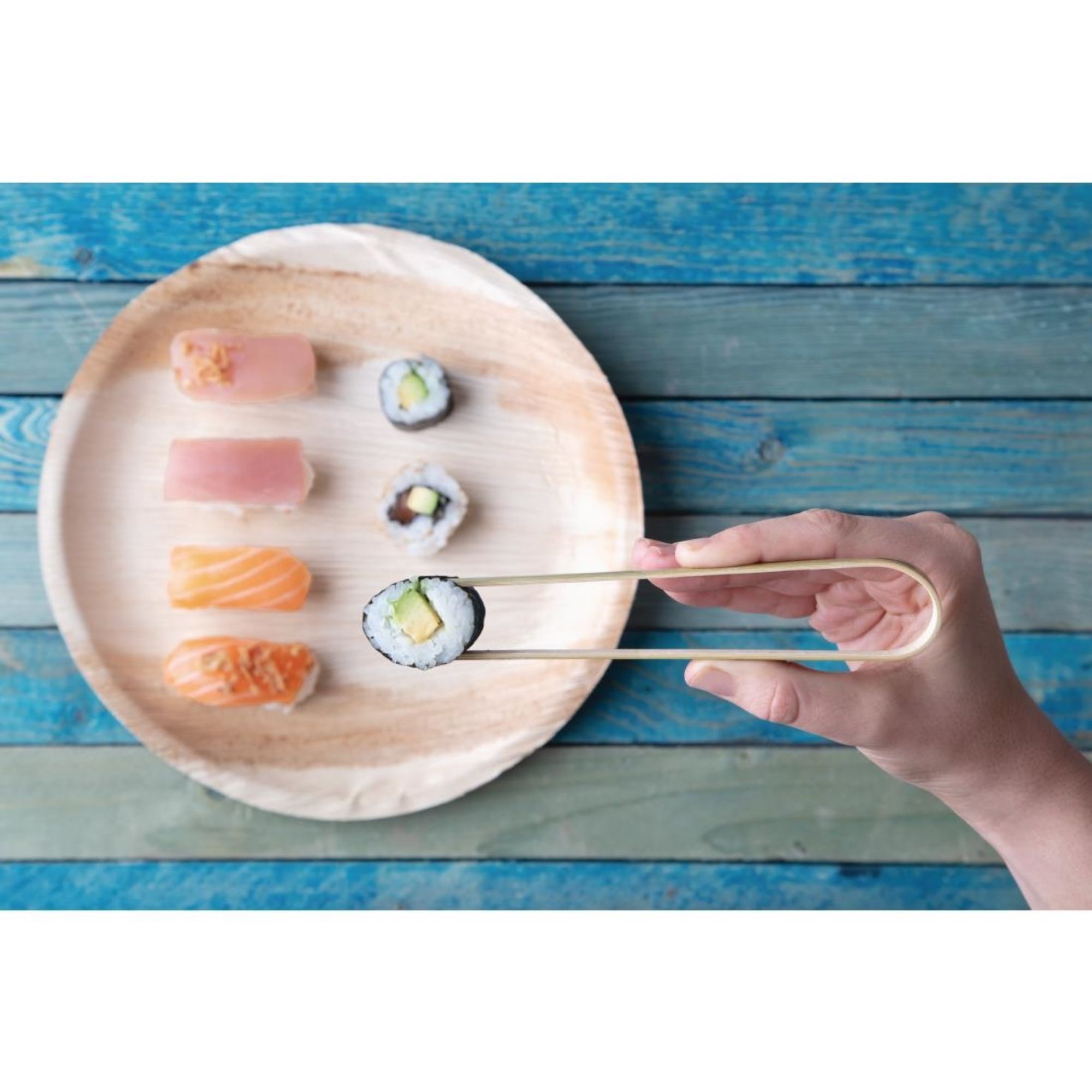 Picture of Fiesta Compostable Mini Bamboo Tongs (Pack of 50)