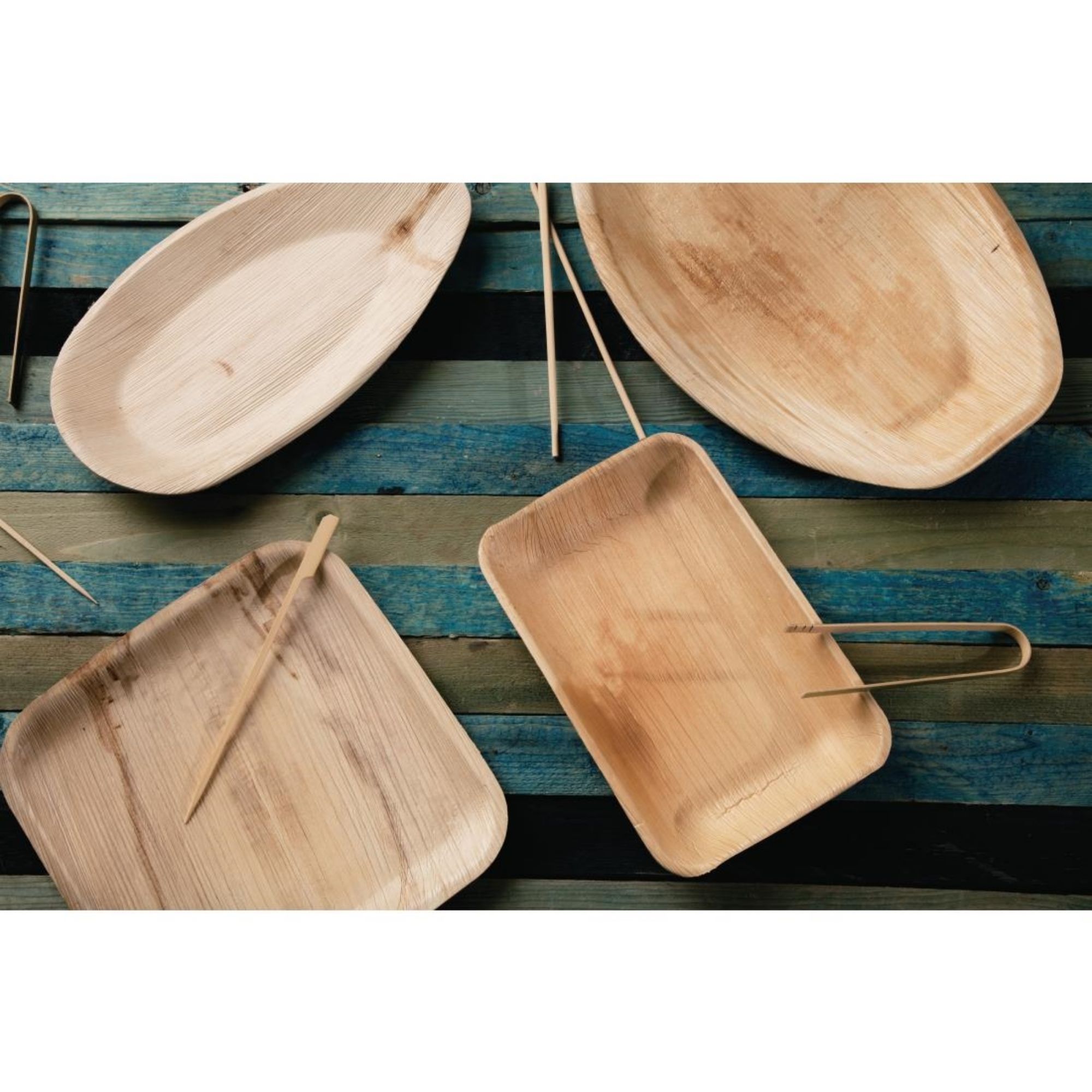 Picture of Fiesta Compostable Mini Bamboo Tongs (Pack of 50)