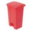 Picture of Jantex Kitchen Pedal Bin Red 87Ltr