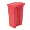 Picture of Jantex Kitchen Pedal Bin Red 87Ltr