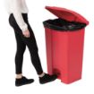 Picture of Jantex Kitchen Pedal Bin Red 87Ltr