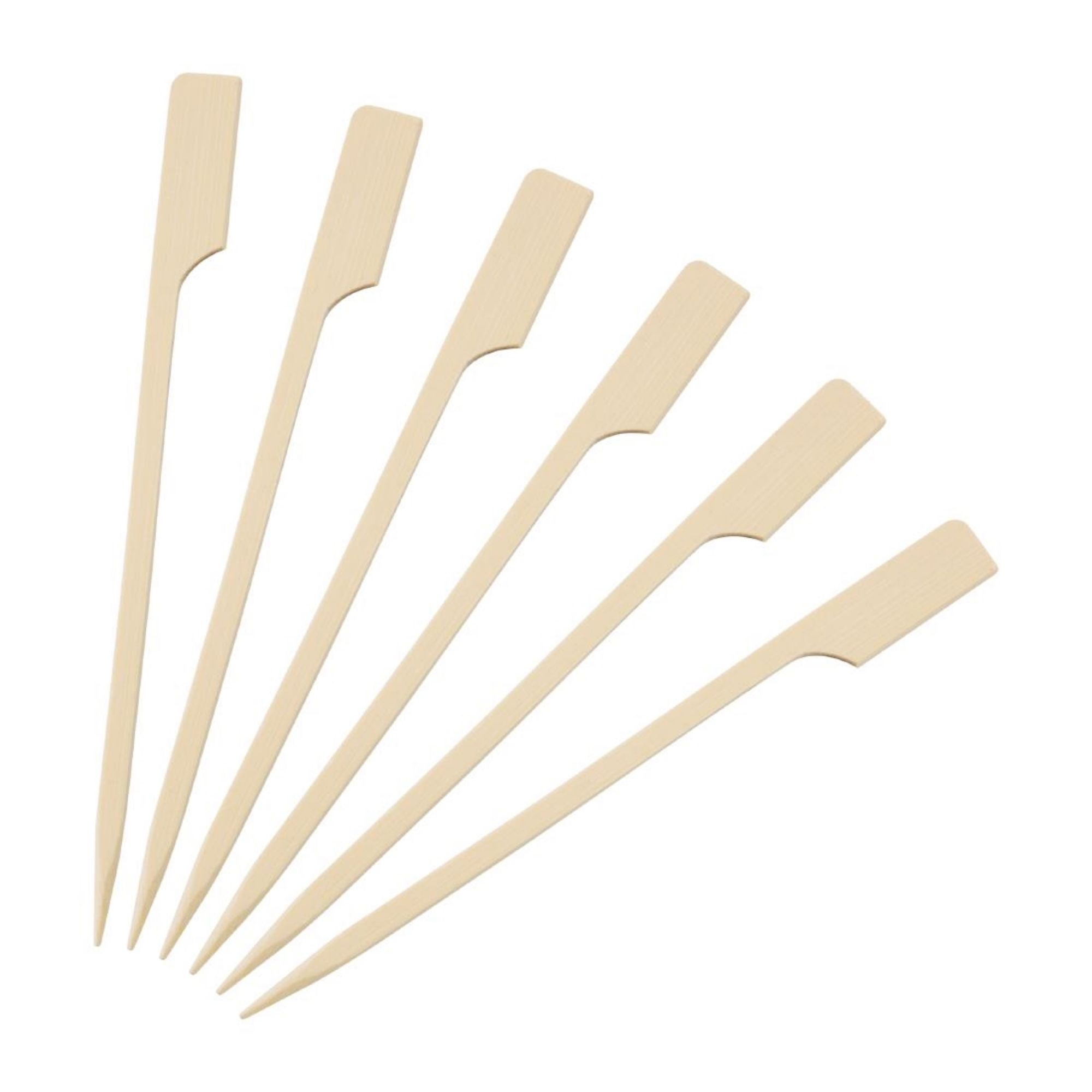 Picture of Fiesta Compostable Bamboo Paddle Skewers 120mm (Pack of 100)
