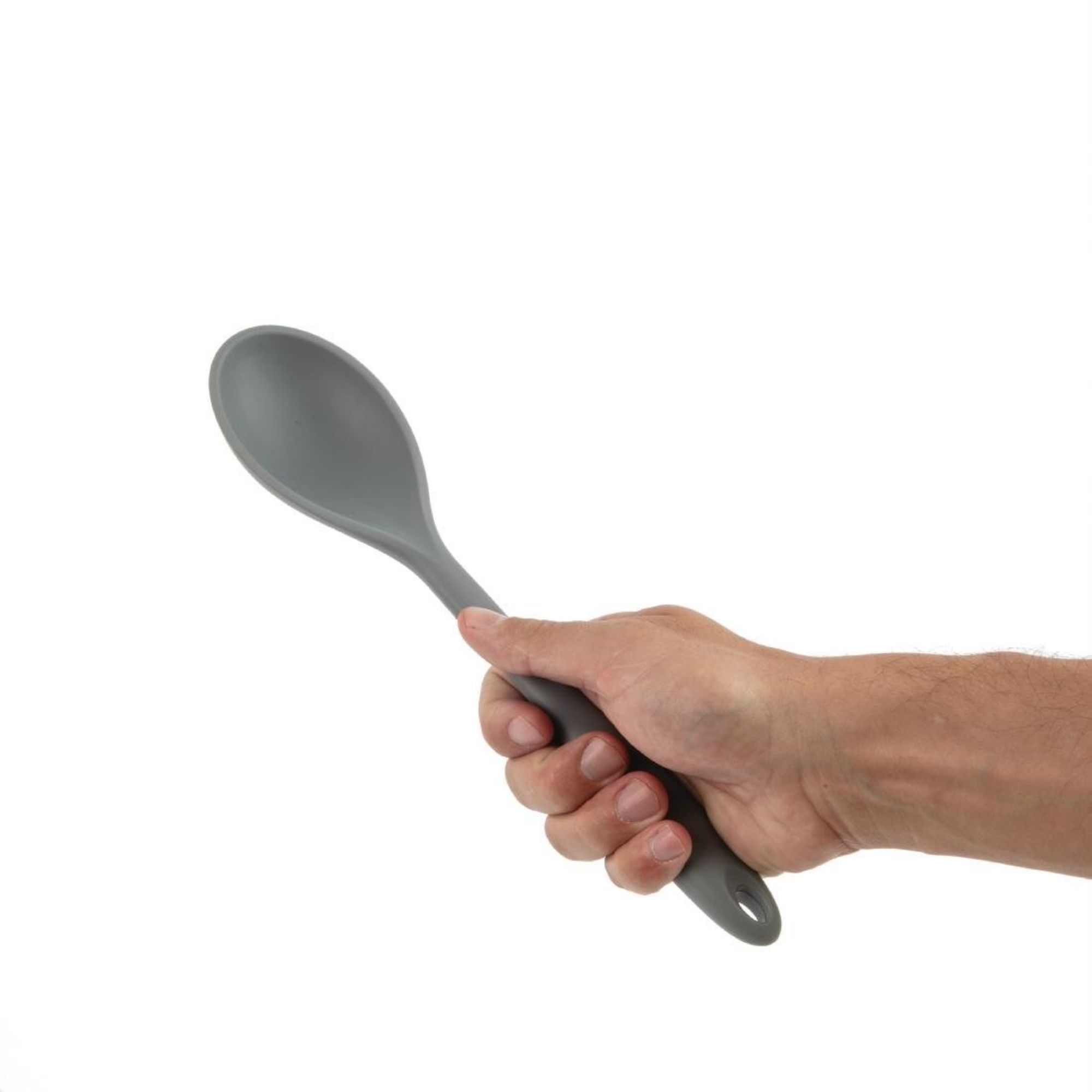 Picture of Vogue Silicone High Heat Cooking Spoon Grey