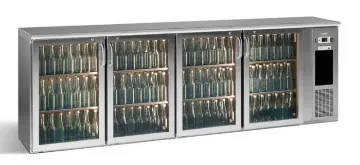 Picture of Gamko E3/2222GMUCS84 4 x Glass Door Under Counter Bottle Cooler 728 Litres