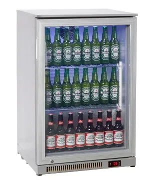 Picture of Economy Ecomy NT1ST-HC Stainless Steel Hinged Door Bottle Cooler 130 Litres