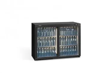 Picture of Gamko Maxiglass MG3/275SD Sliding Double Glass Door Undercounter Bottle Cooler 275 Litres