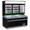 Picture of CombiSteel Wall Mounted Cold&Freezer Unit Black 3 Glass Door