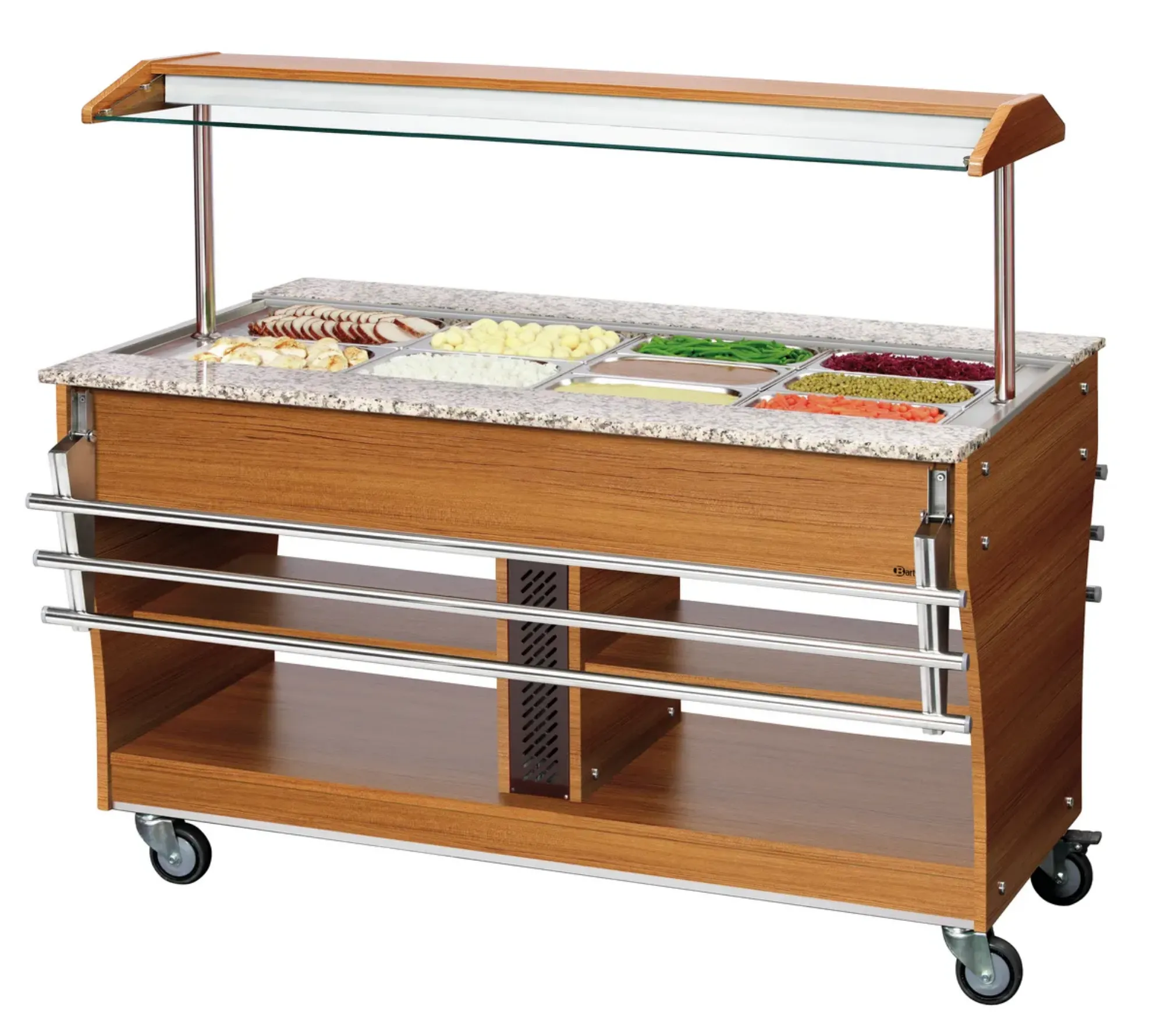 Picture of Bartscher Buffet trolley, hot, 4x 1/1GN