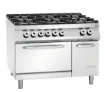 Picture of Bartscher Gas stove, 6BRs,el. oven,2/1GN NS