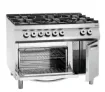 Picture of Bartscher Gas stove, 6BRs,el. oven,2/1GN NS