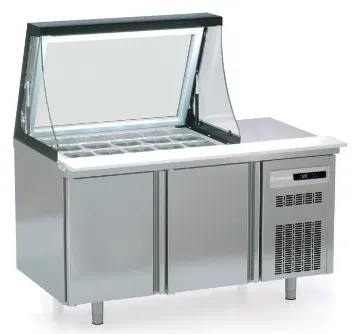 Picture of Coreco PC80-150-15-LGL 2 Door Prep Station with Lift-Up Lid 362 Litres