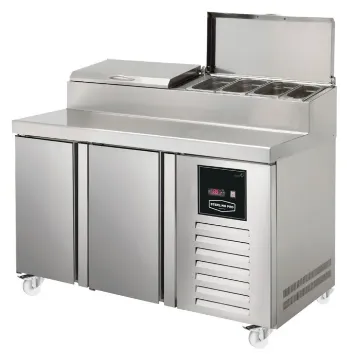 Picture of Sterling Pro SPIZ-135 2 Door Refrigerated Pizza Preparation Counter 274 Litres