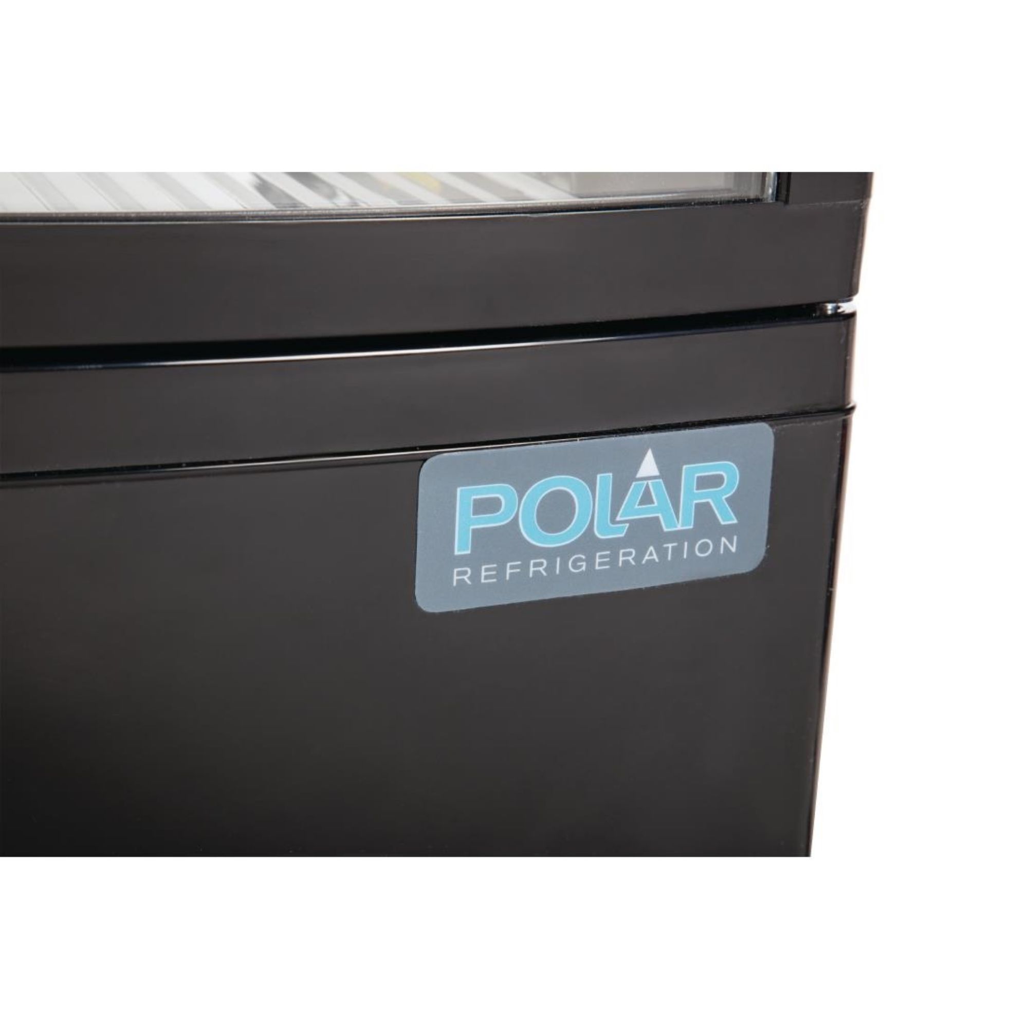 Picture of Polar C-Series Energy Efficient Curved Door Display Fridge Black 86Ltr