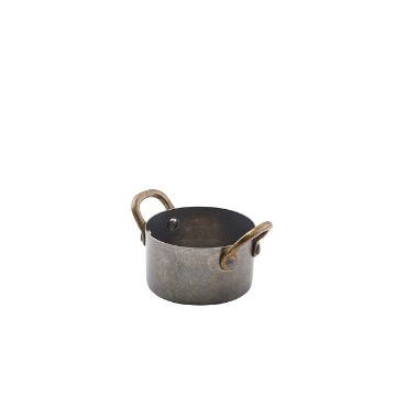 Picture of GenWare Vintage Steel Mini Casserole Dish 7.8 x 4.5cm - Pack of 6