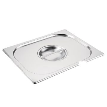 Picture of Vogue Stainless Steel 1/2 Gastronorm Notched Lid