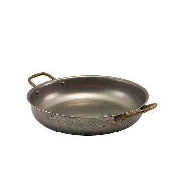 Picture of GenWare Vintage Steel Round Dish 24.5 x 5cm - Pack of 3