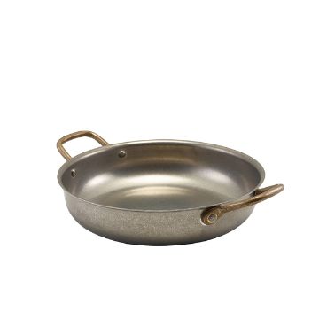 Picture of GenWare Vintage Steel Round Dish 22 x 5cm - Pack of 6
