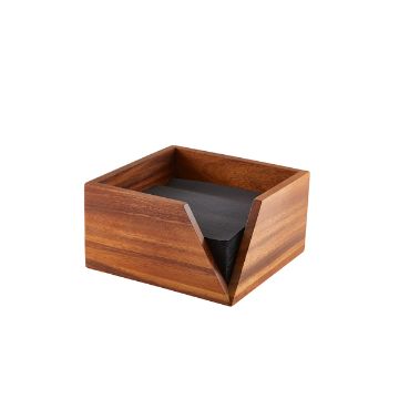 Picture of GenWare Acacia Wood Serviette Holder 18.6 x 10cm
