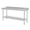 Picture of Vogue Stainless Steel Prep Table with Upstand 1800mm