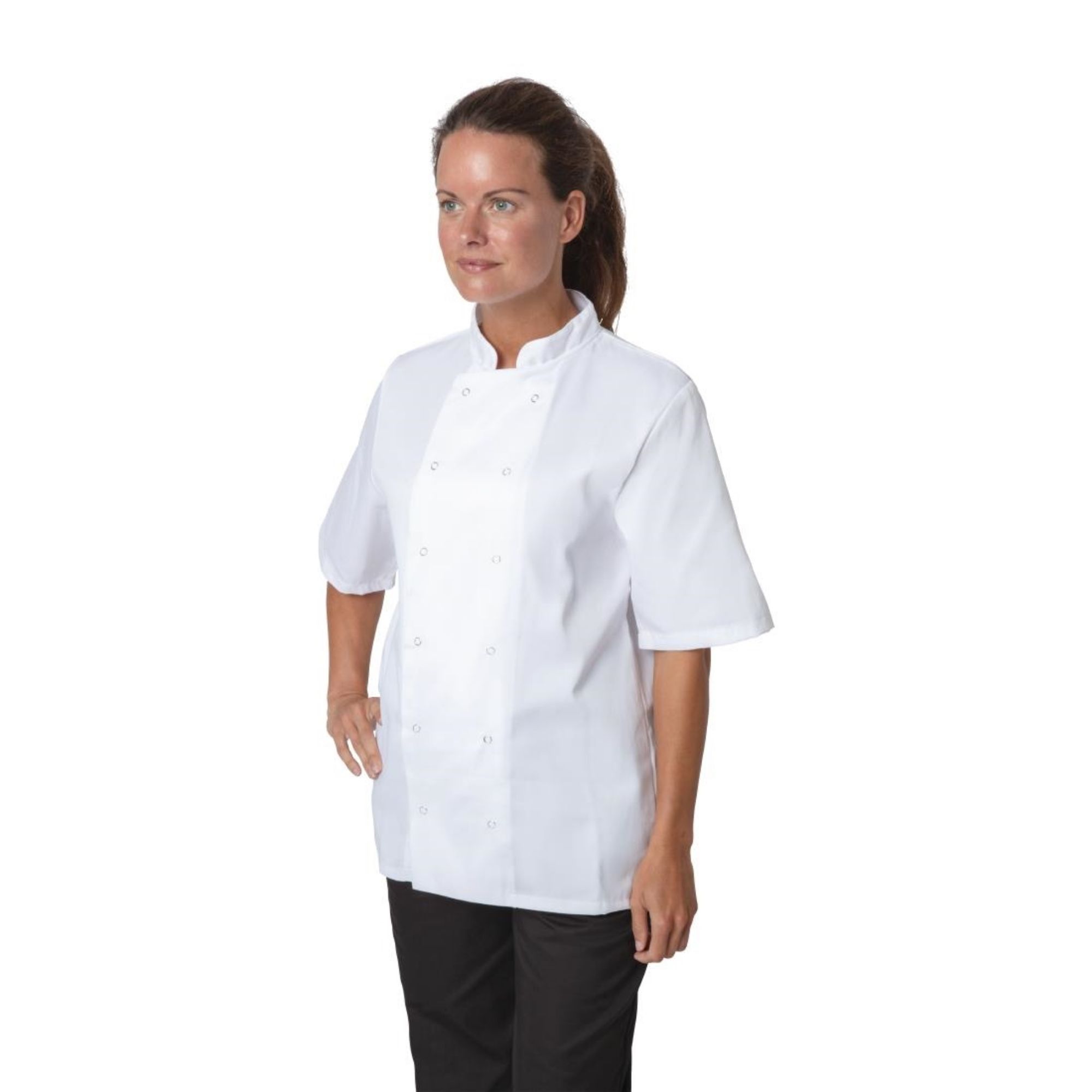 Picture of Whites Boston Unisex Short Sleeve Chefs Jacket White S