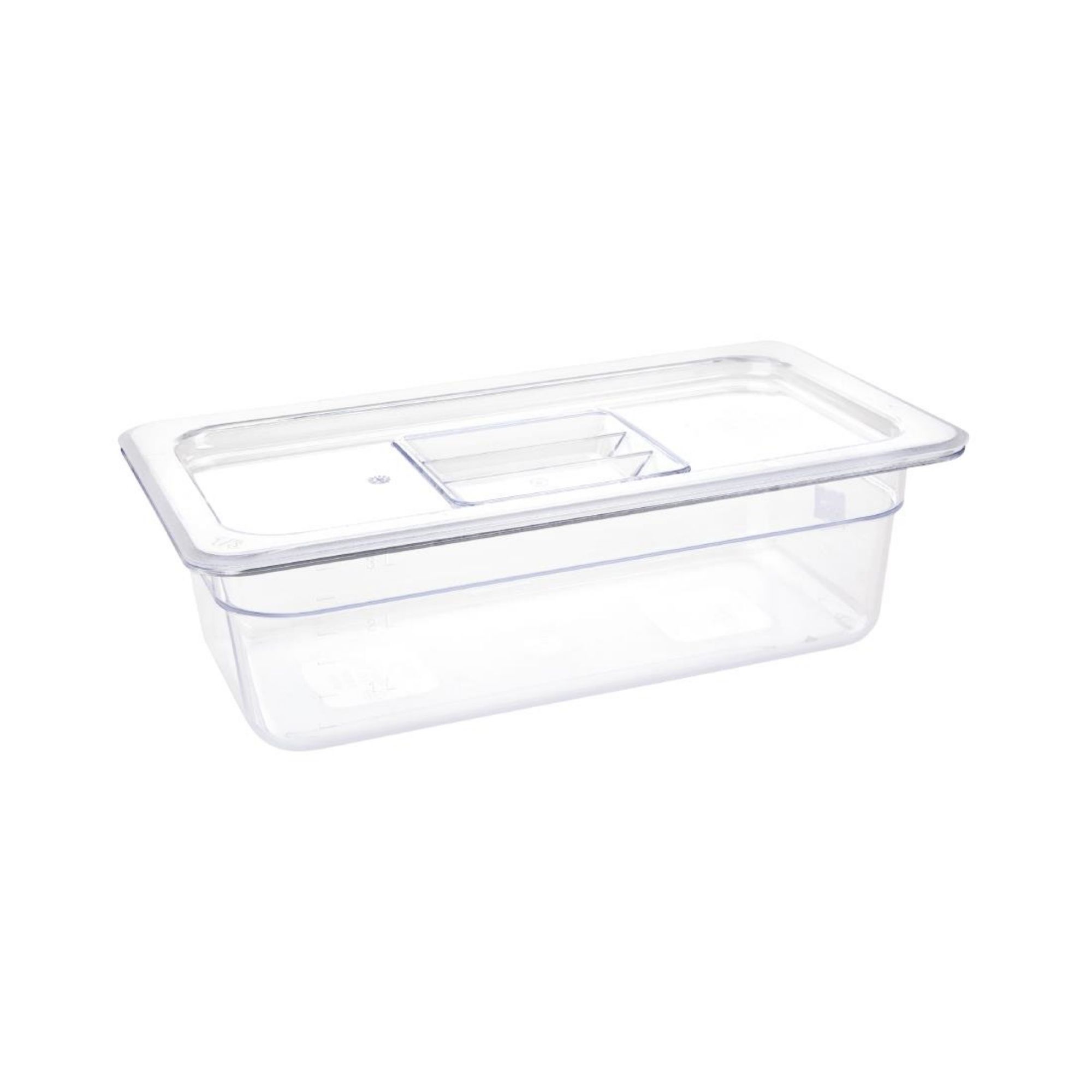 Picture of Vogue Polycarbonate 1/3 Gastronorm Container 100mm Clear