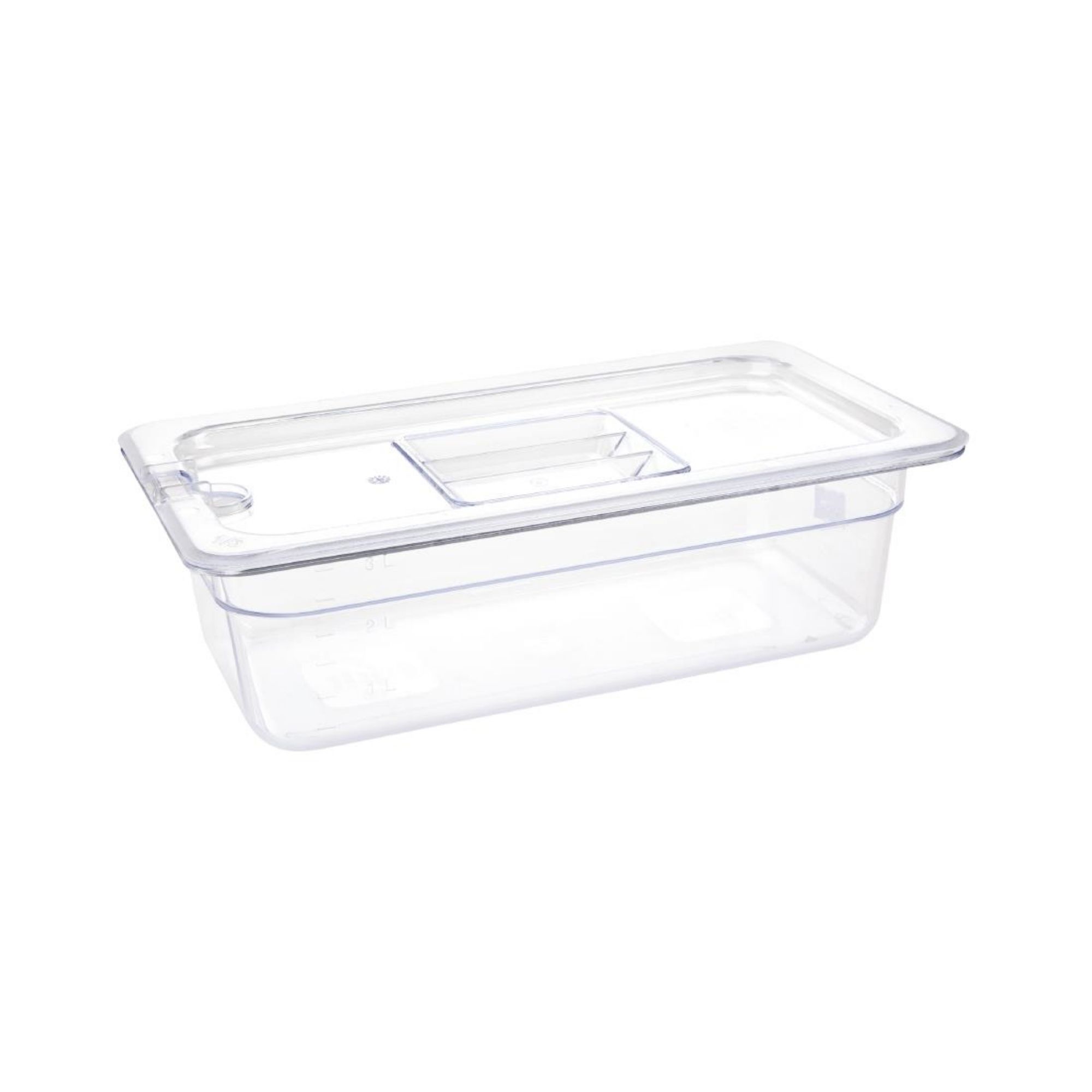 Picture of Vogue Polycarbonate 1/3 Gastronorm Container 100mm Clear