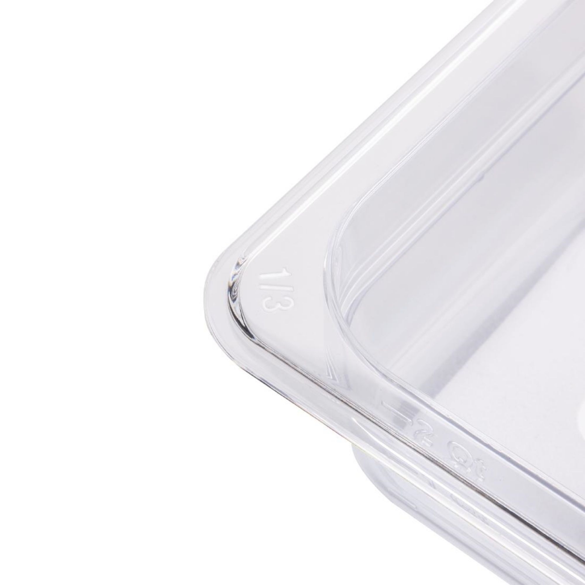 Picture of Vogue Polycarbonate 1/3 Gastronorm Container 100mm Clear