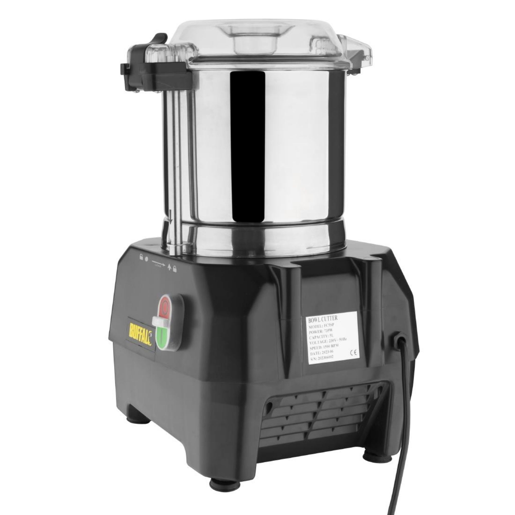 Picture of Buffalo 5Ltr Bowl Cutter and Veg Prep Attachment with 4x Discs