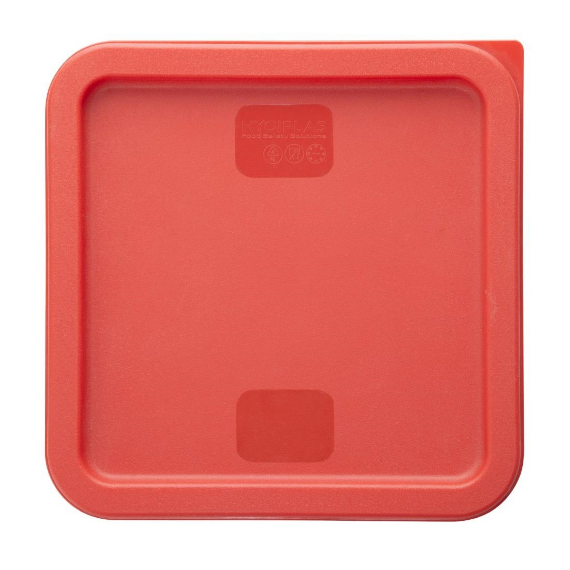Picture of Hygiplas Square Food Storage Container Lid Red Large