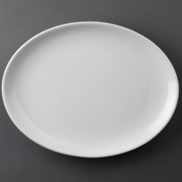 Picture of Olympia Athena Hotelware Oval Coupe Plates 254x197mm (12 Pack)