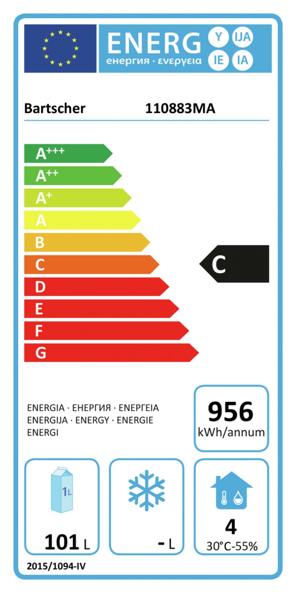 Picture of Bartscher Refrigerated counter S4-150 MA