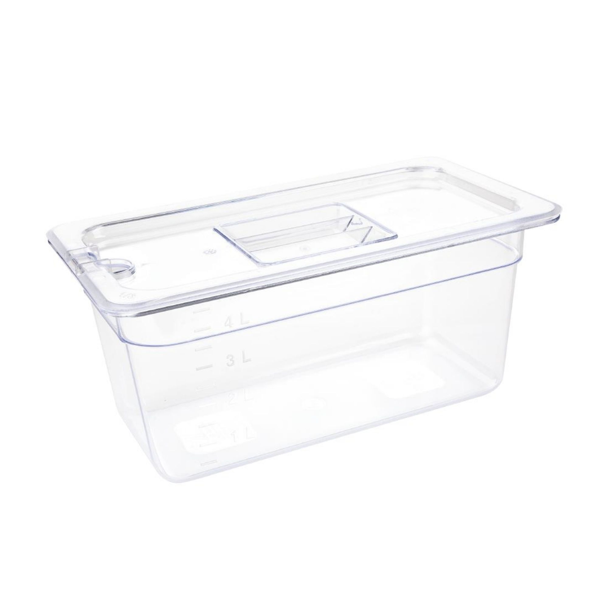 Picture of Vogue Polycarbonate 1/3 Gastronorm Container 150mm Clear