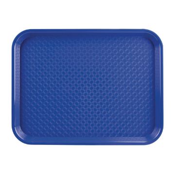 Picture of Olympia Kristallon Polypropylene Fast Food Tray Blue Medium 415mm