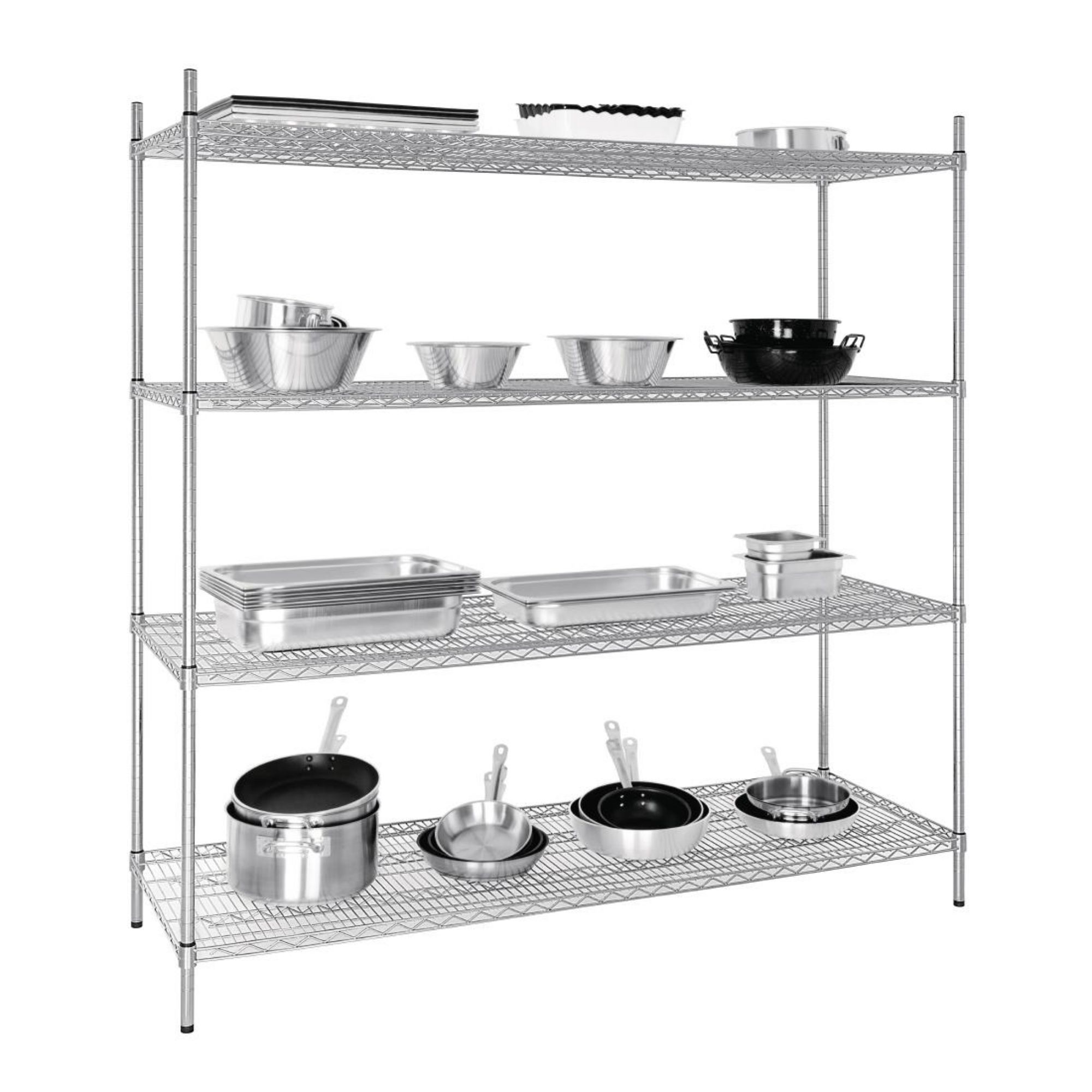 Picture of Vogue 4 Tier Wire Shelving Kit 1830x610mm