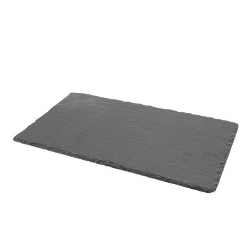 Picture of Genware Natural Edge Slate Platter 25 X 13cm - Pack of 6
