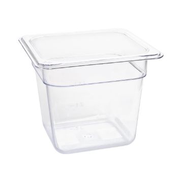 Picture of Vogue Polycarbonate 1/6 Gastronorm Container 150mm Clear