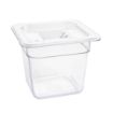 Picture of Vogue Polycarbonate 1/6 Gastronorm Container 150mm Clear