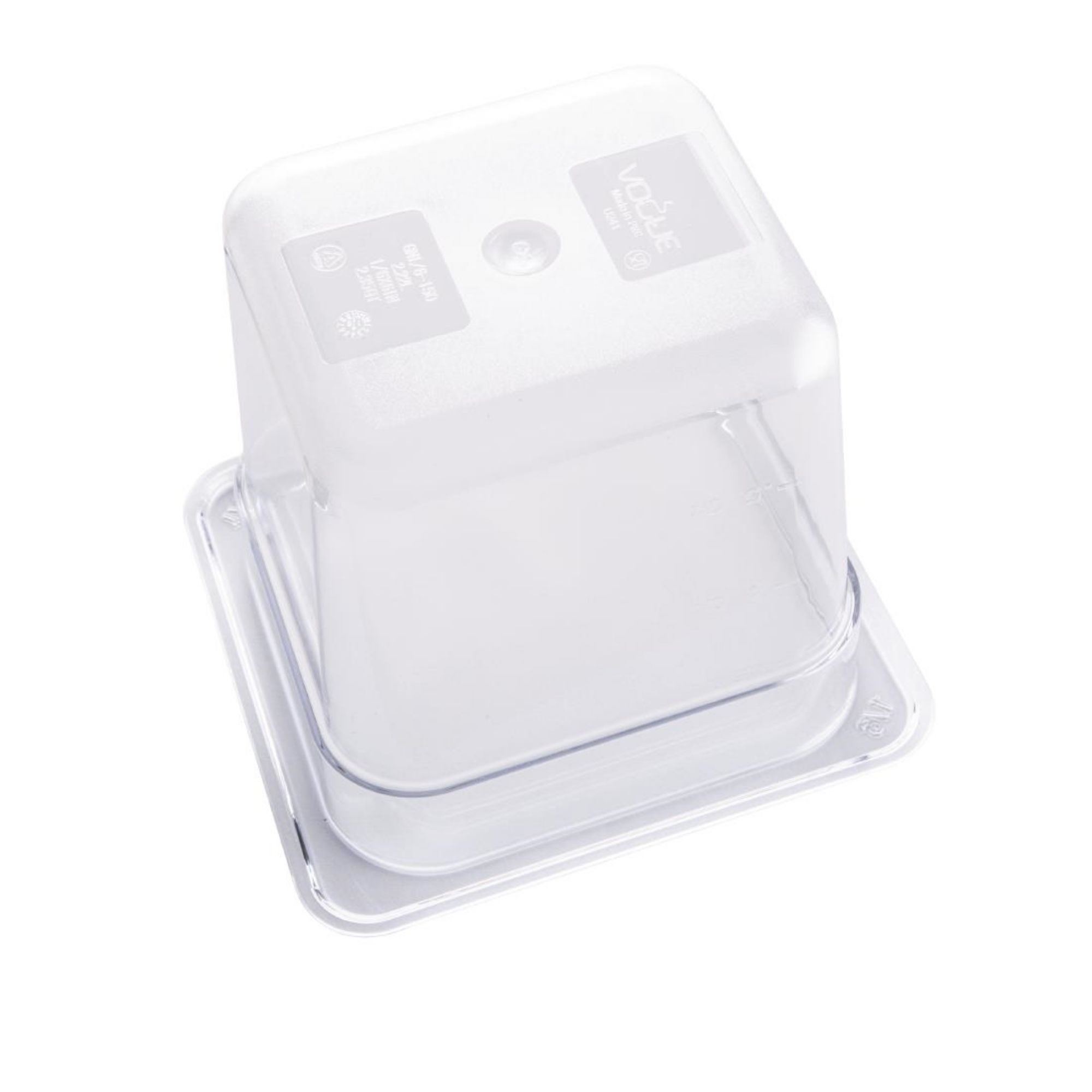 Picture of Vogue Polycarbonate 1/6 Gastronorm Container 150mm Clear