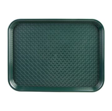 Picture of Olympia Kristallon Medium Polypropylene Fast Food Tray Green 415mm