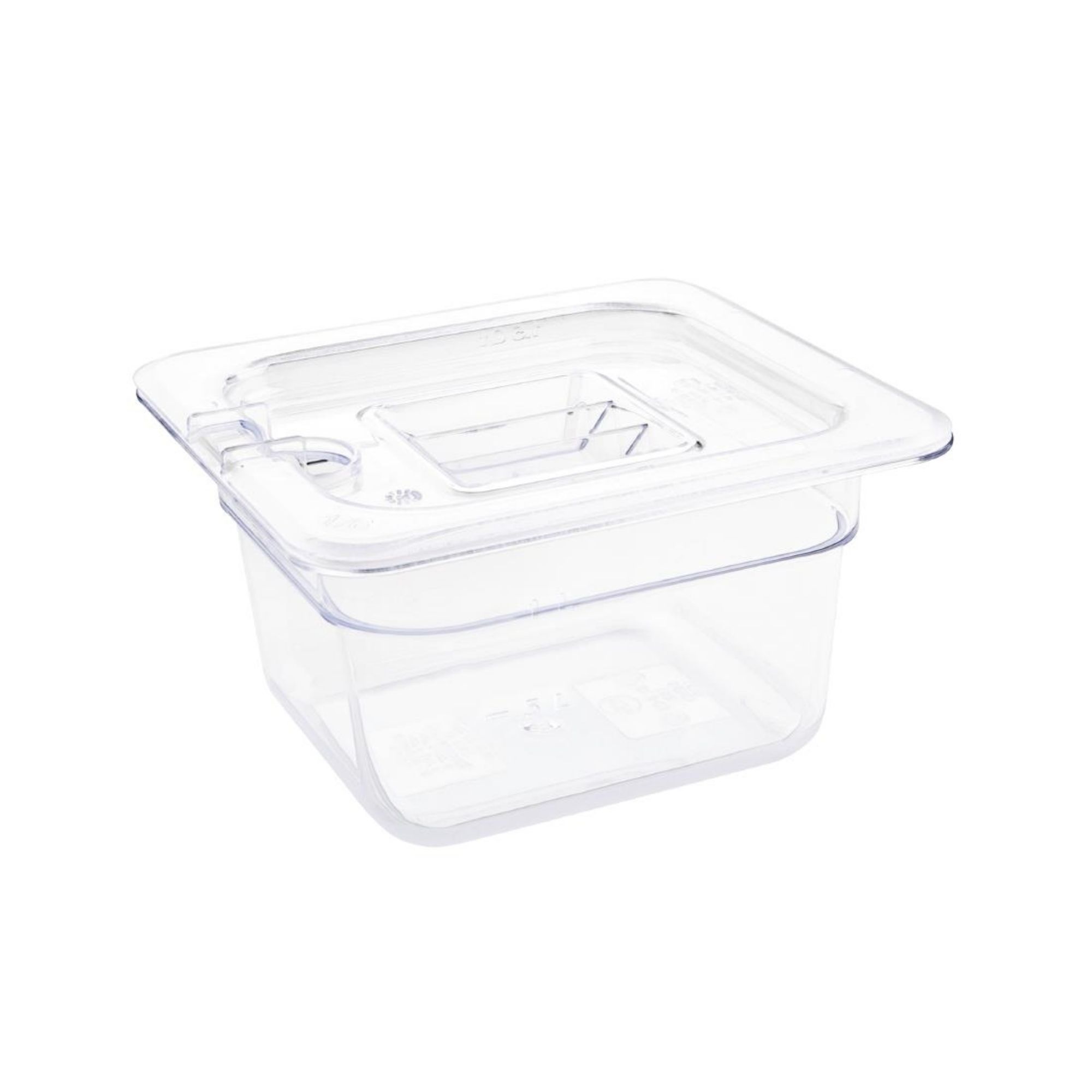Picture of Vogue Polycarbonate 1/6 Gastronorm Container 100mm Clear