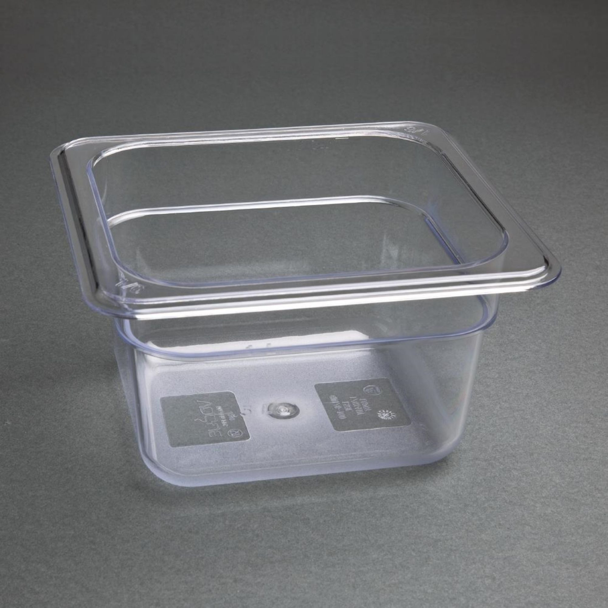 Picture of Vogue Polycarbonate 1/6 Gastronorm Container 100mm Clear