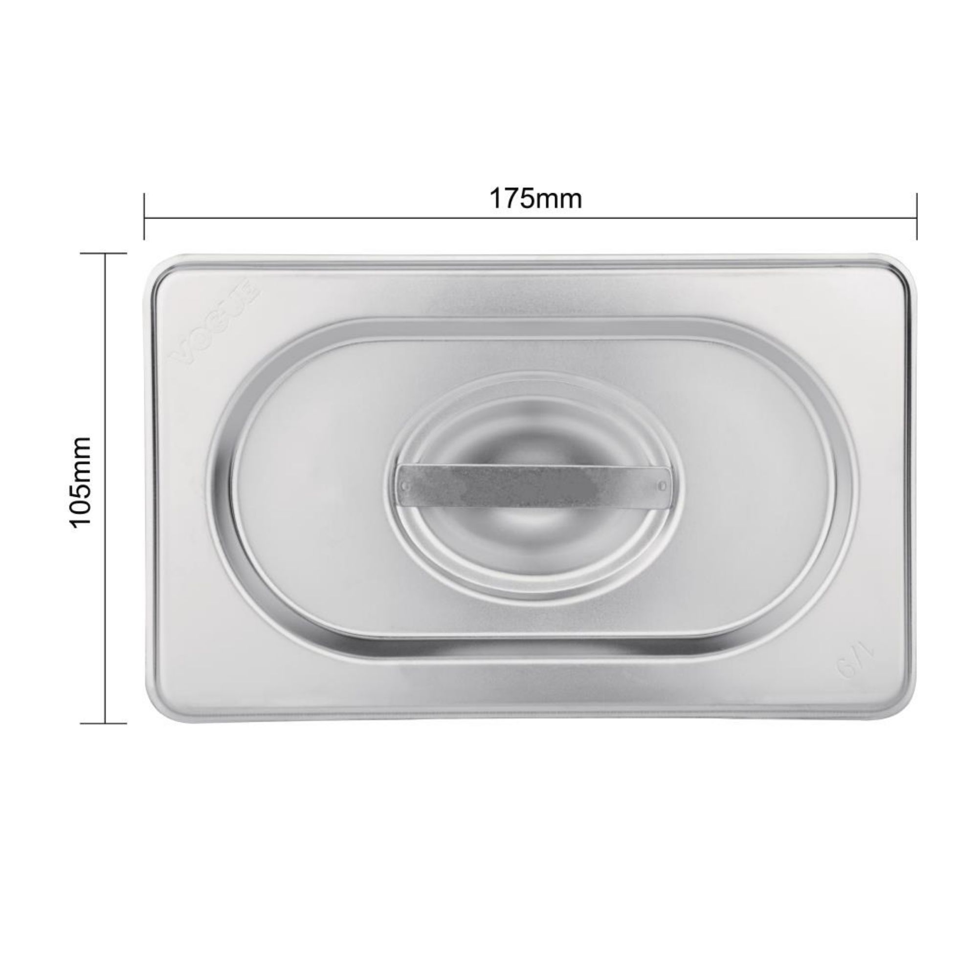 Picture of Vogue Stainless Steel 1/4 Gastronorm Lid