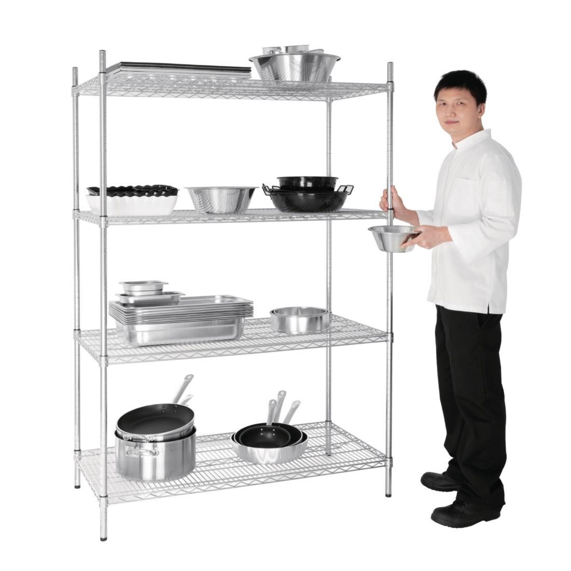 Picture of Vogue 4 Tier Wire Shelving Kit 1220x610mm