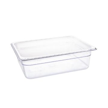 Picture of Vogue Polycarbonate 1/2 Gastronorm Container 100mm Clear