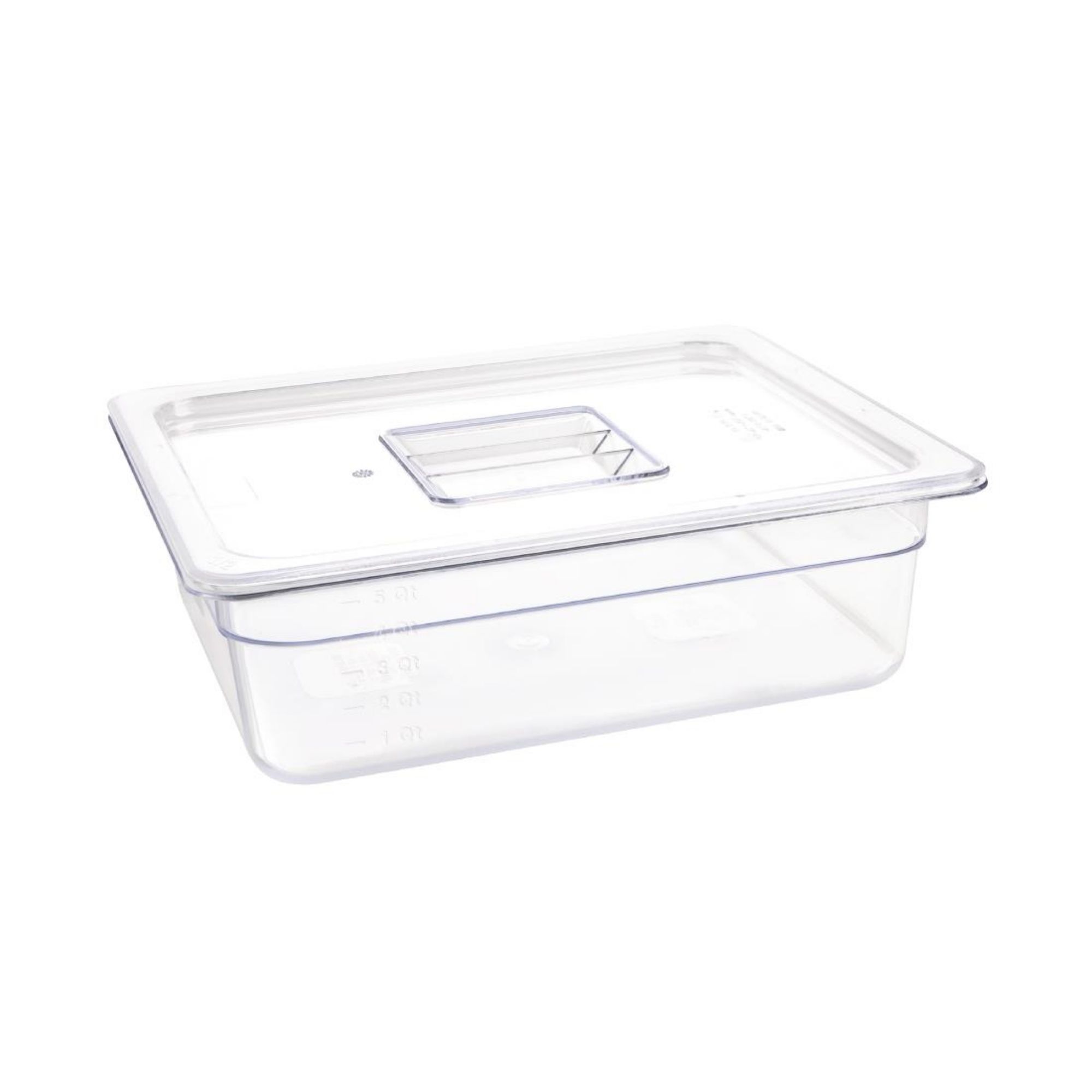 Picture of Vogue Polycarbonate 1/2 Gastronorm Container 100mm Clear