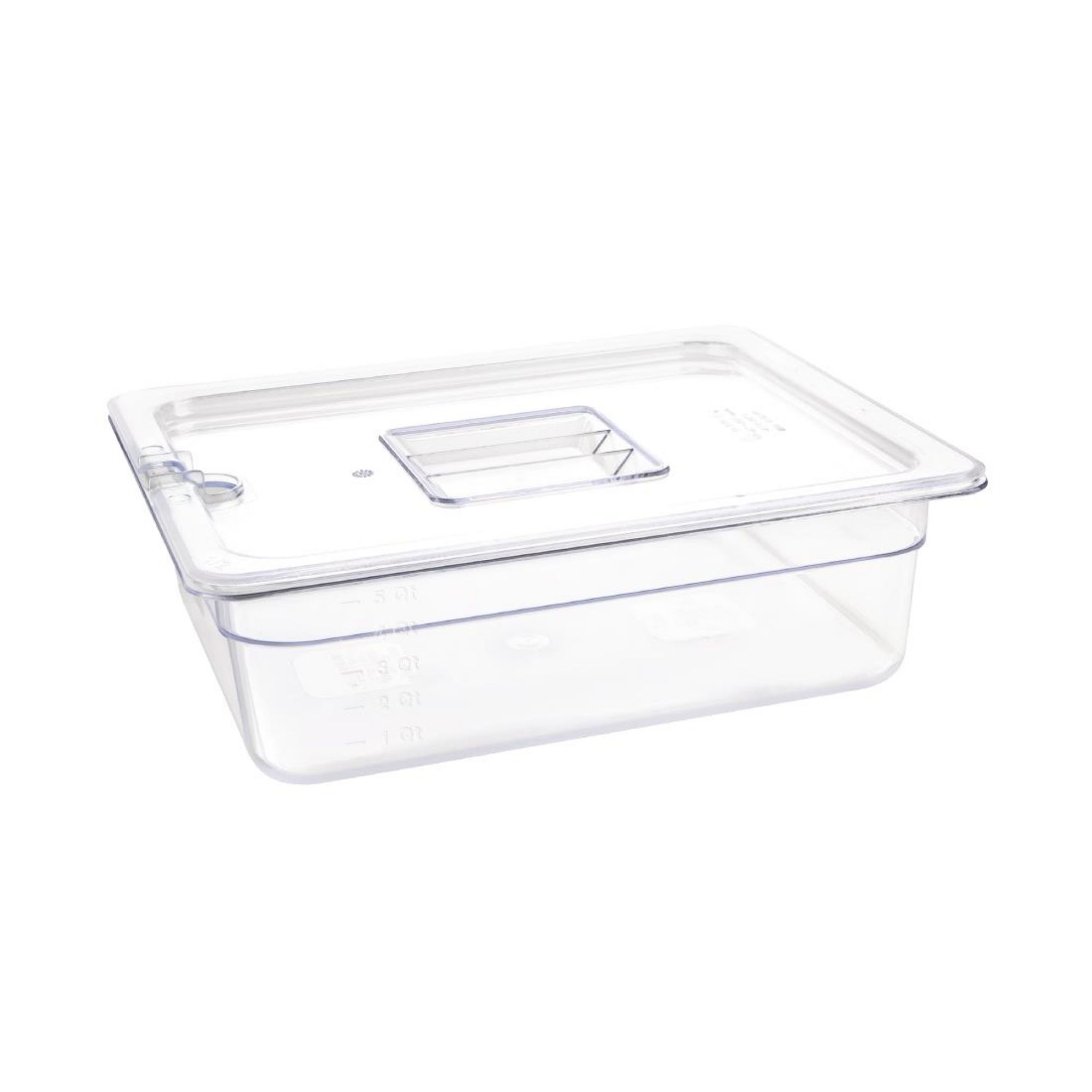 Picture of Vogue Polycarbonate 1/2 Gastronorm Container 100mm Clear